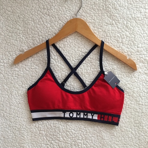 tommy hilfiger logo bralette